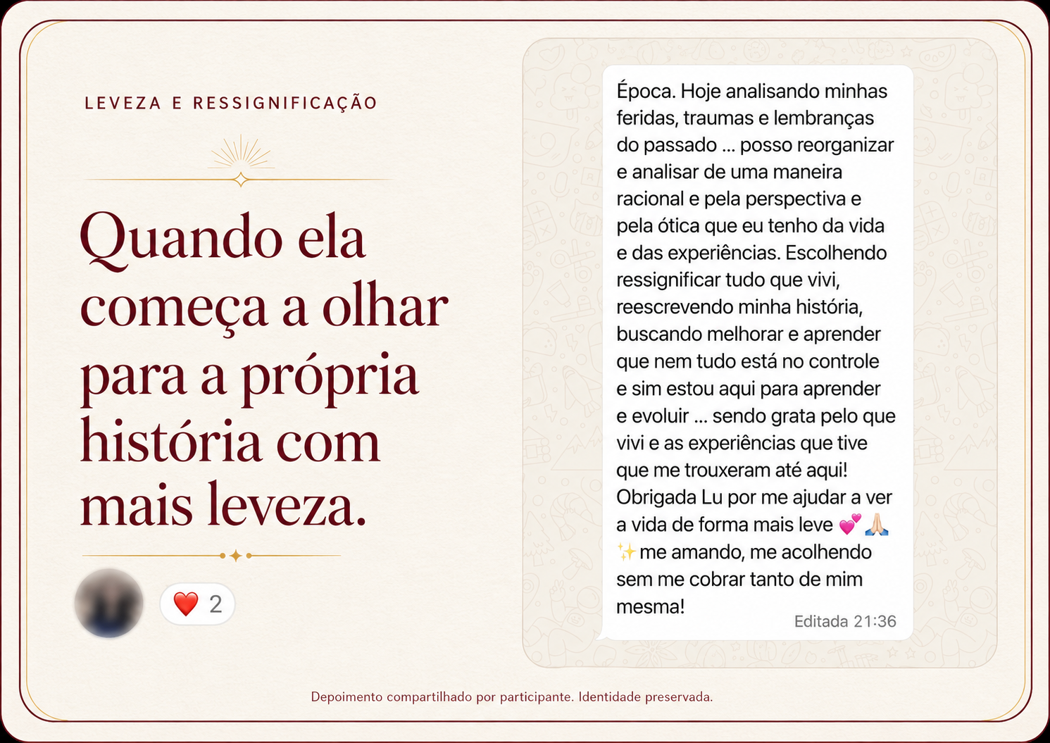 Depoimento de aluna da Operação Virada