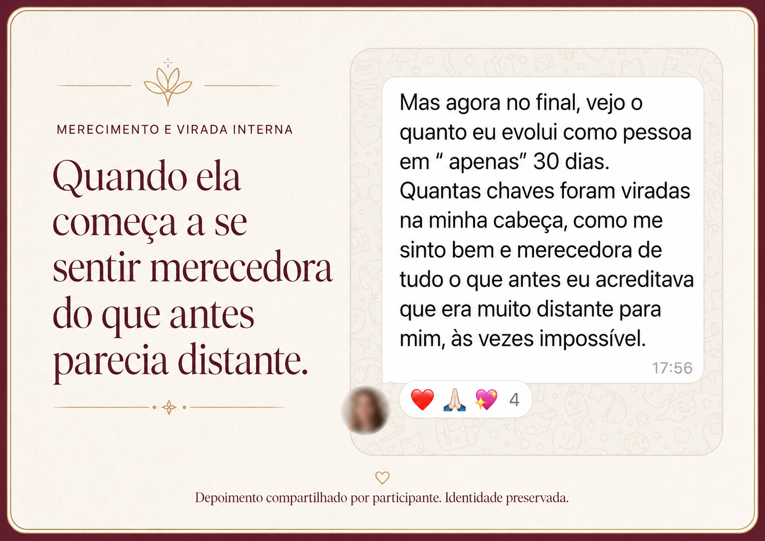 Depoimento de aluna da Operação Virada